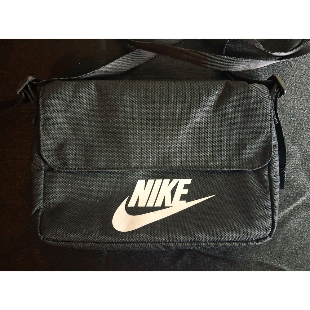 Nike Futura Cross Body Bag • Small item Pouch • Black Color With Logo